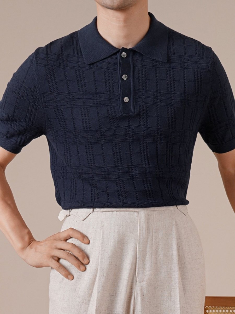 Polo Tricot Retro en Tencel