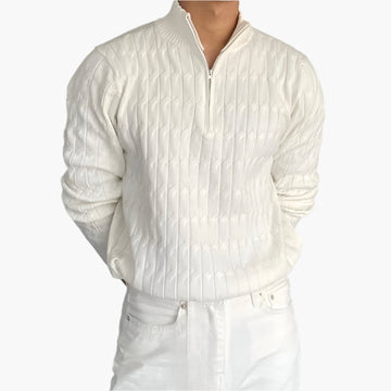 Pull à col zippé