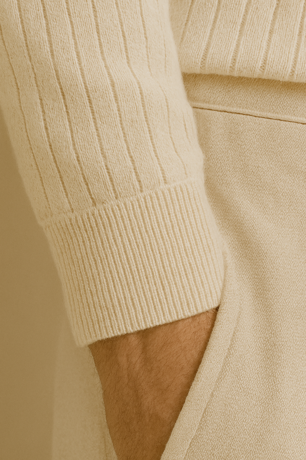 Polo à rayures à manches longues