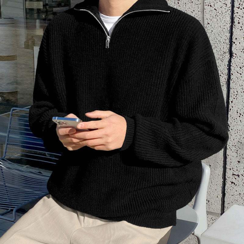 Sweat à col zippé