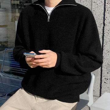 Sweat à col zippé