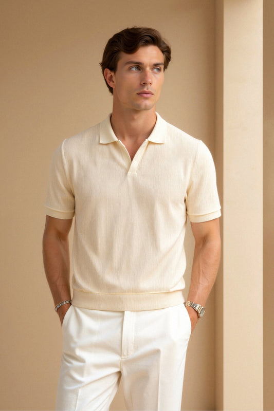 Polo T-Shirt en Laine