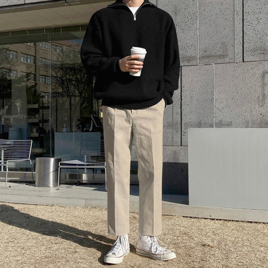 Sweat à col zippé