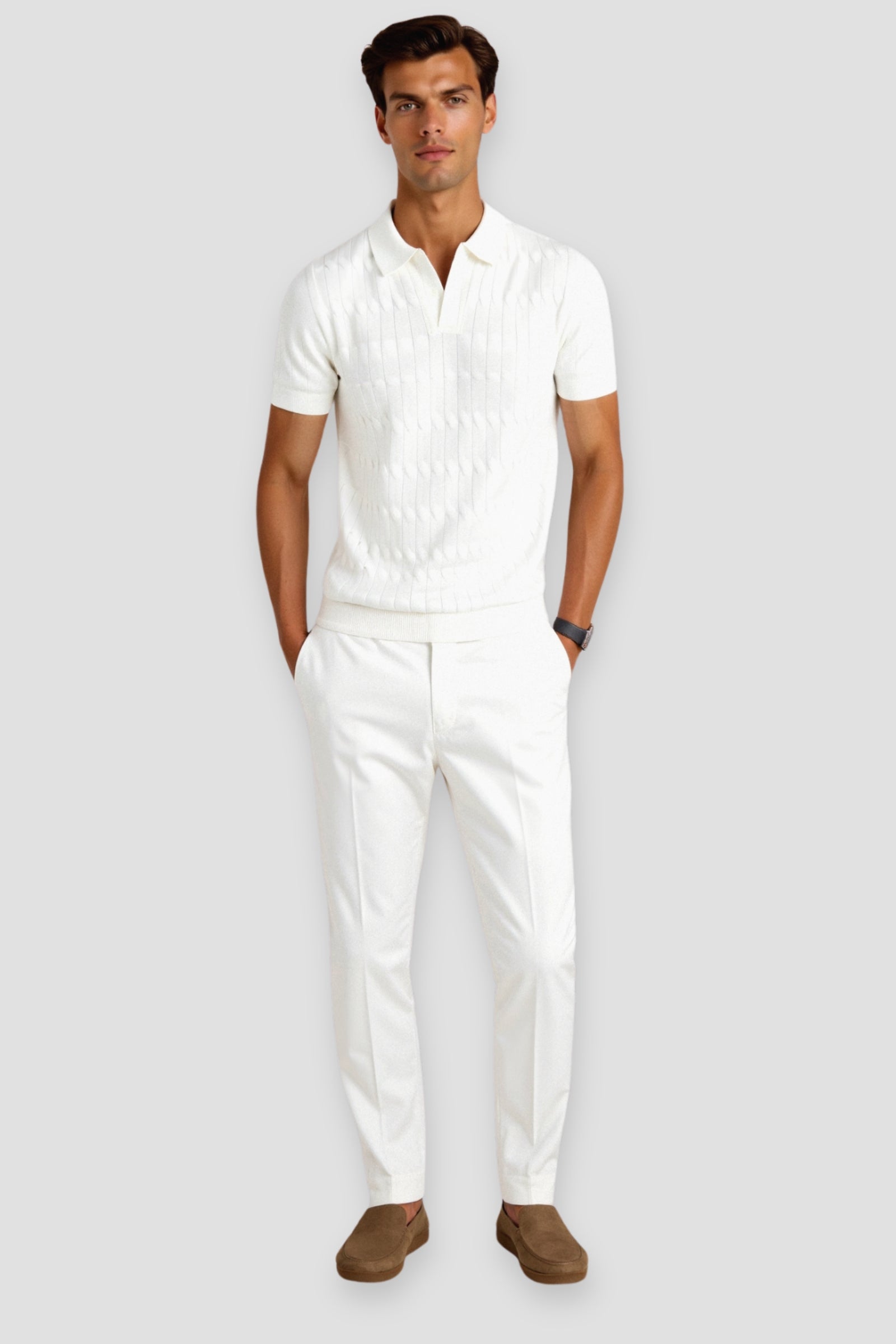 Polo en V à Câble Premium