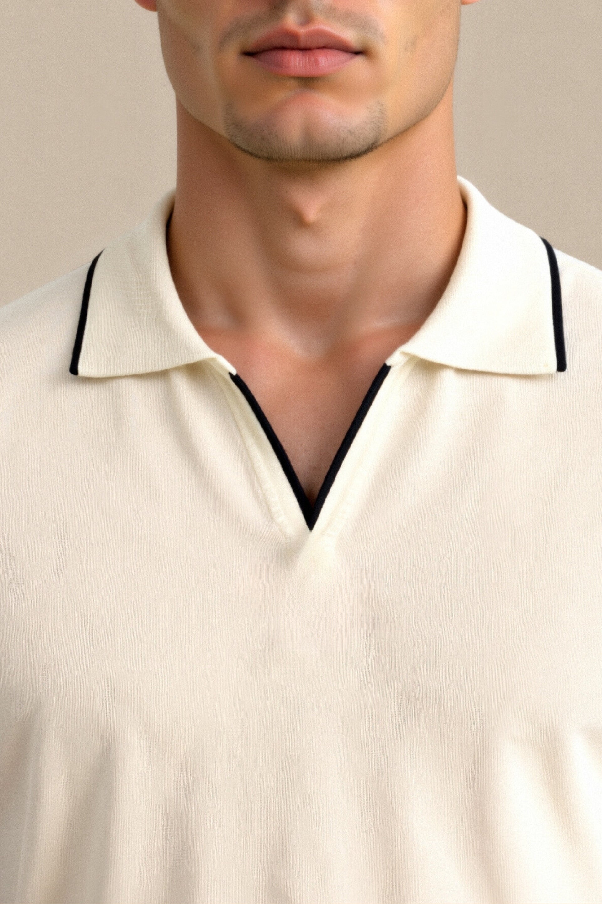 Polo Ajusté Slim Contrast