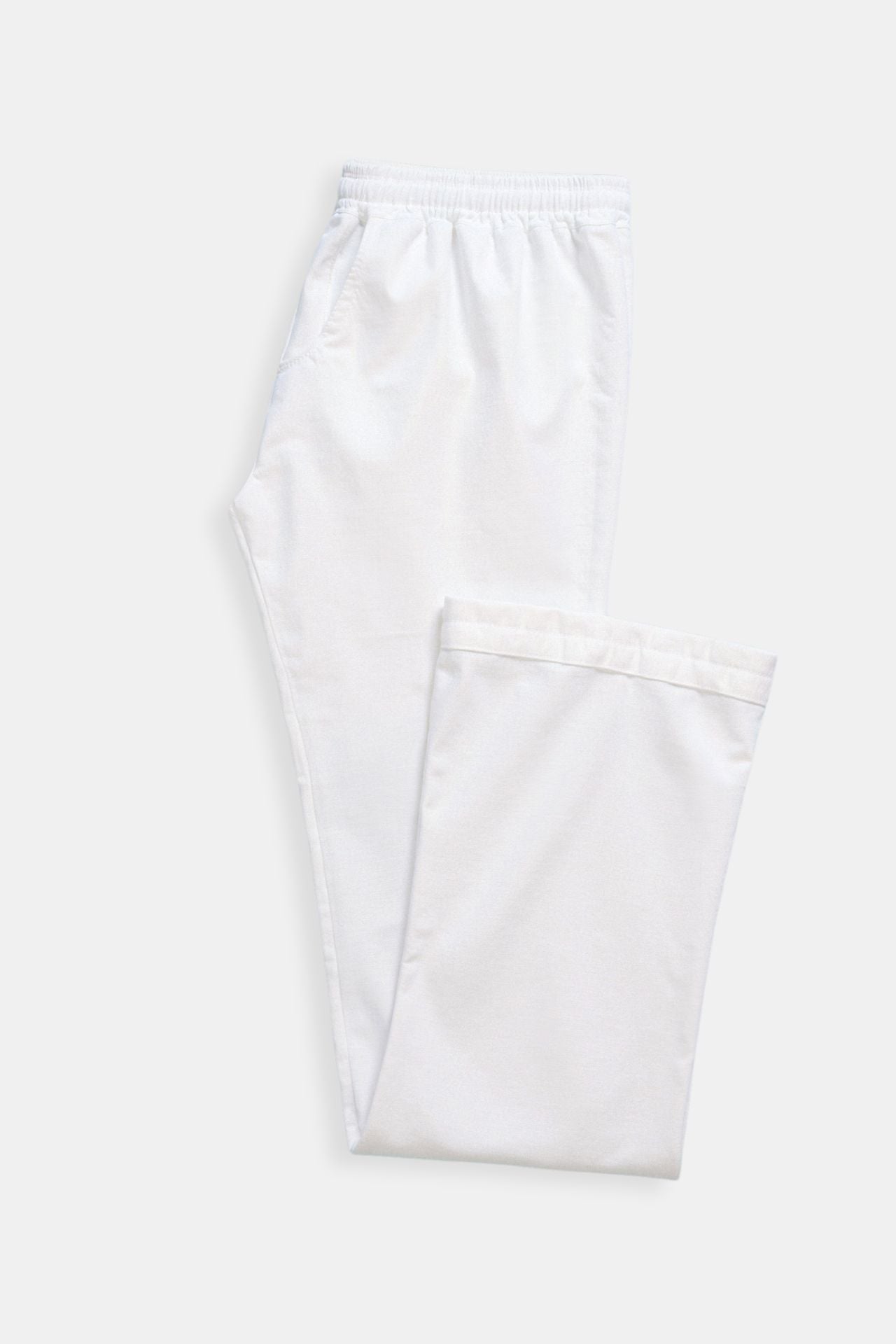 Pantalons à cordon en mélange de coton et de lin