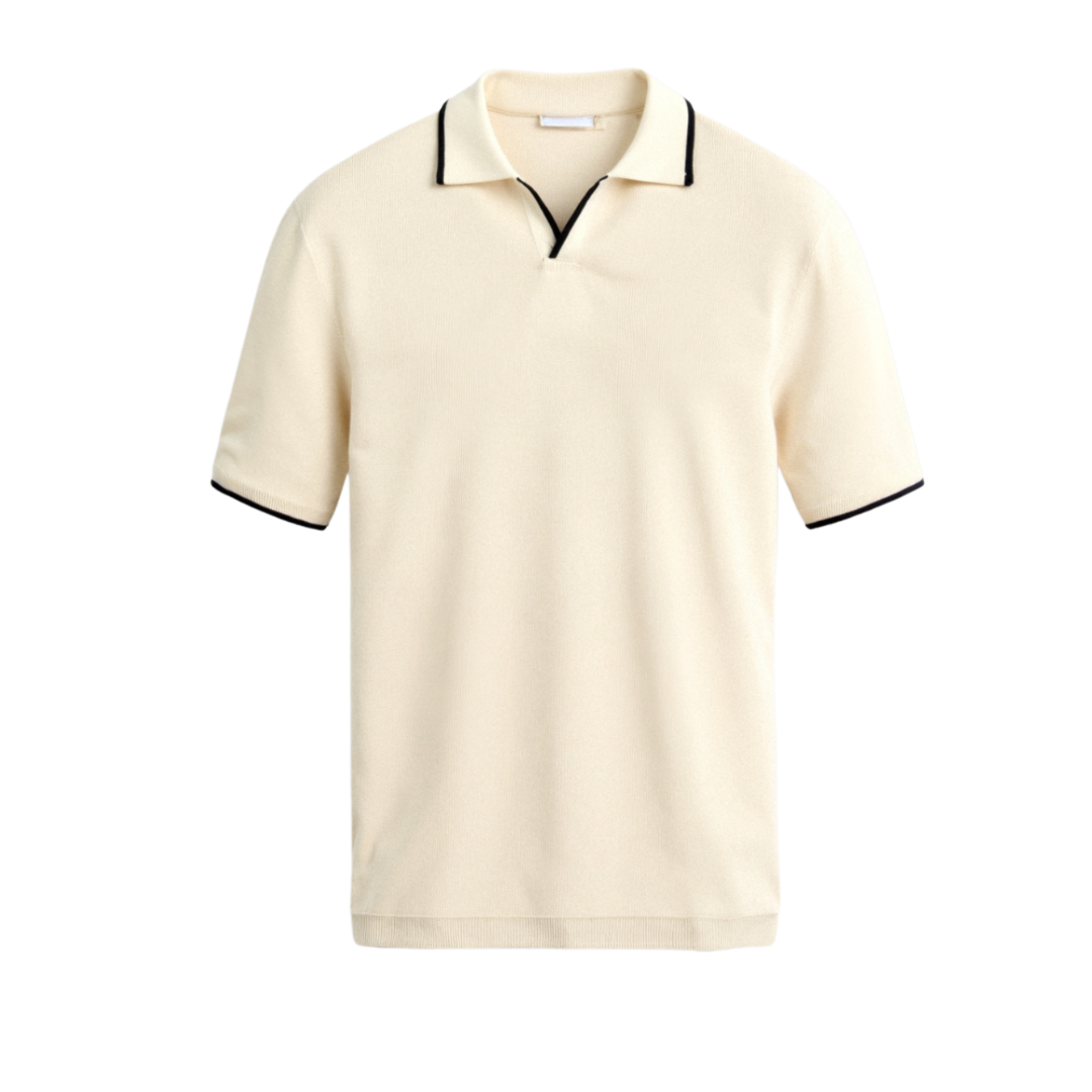 Polo Ajusté Slim Contrast