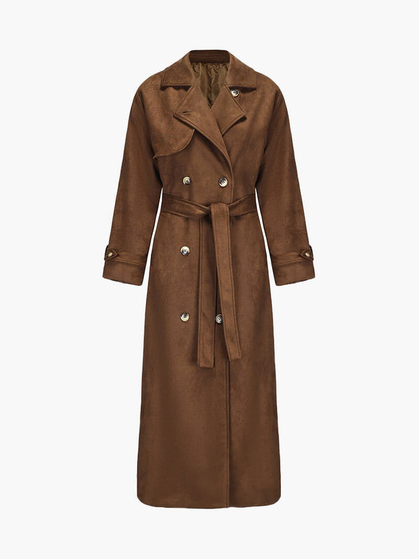 Manteau trench en faux daim Molly
