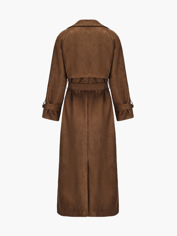 Manteau trench en faux daim Molly