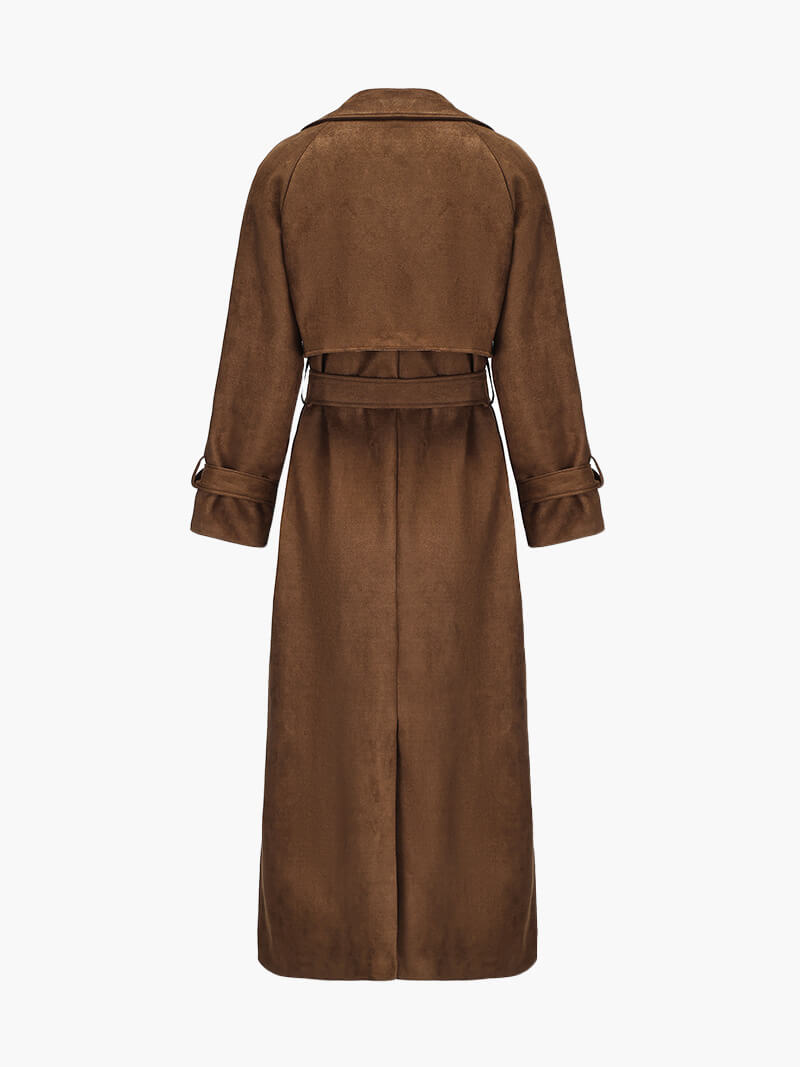 Manteau trench en faux daim Molly