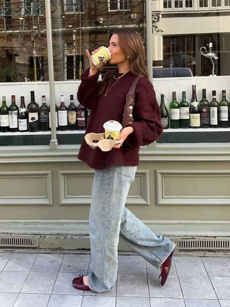 Pull Shiela Bourgogne