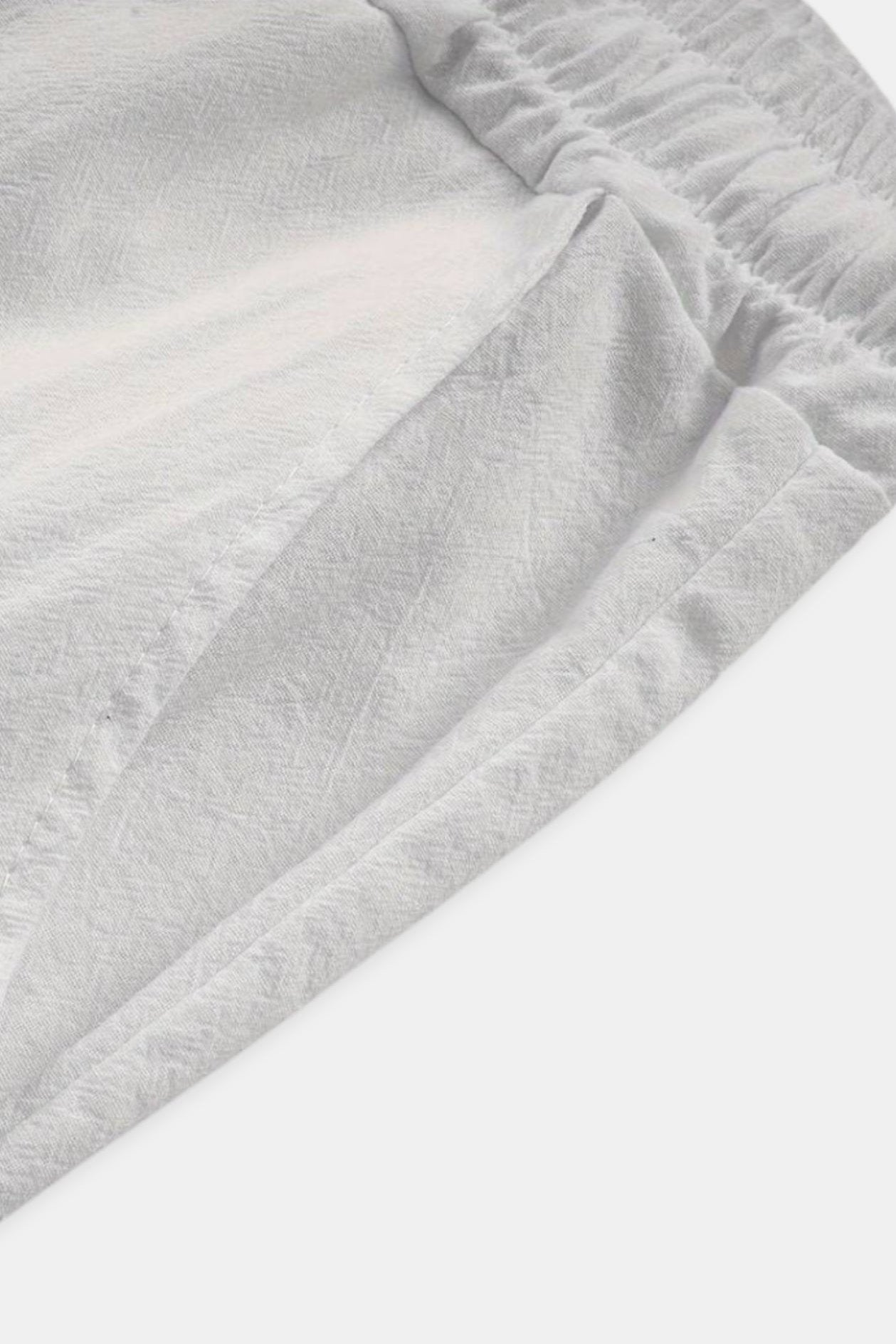 Pantalon léger en coton et lin de plage