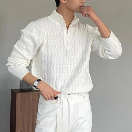 Pull à col zippé
